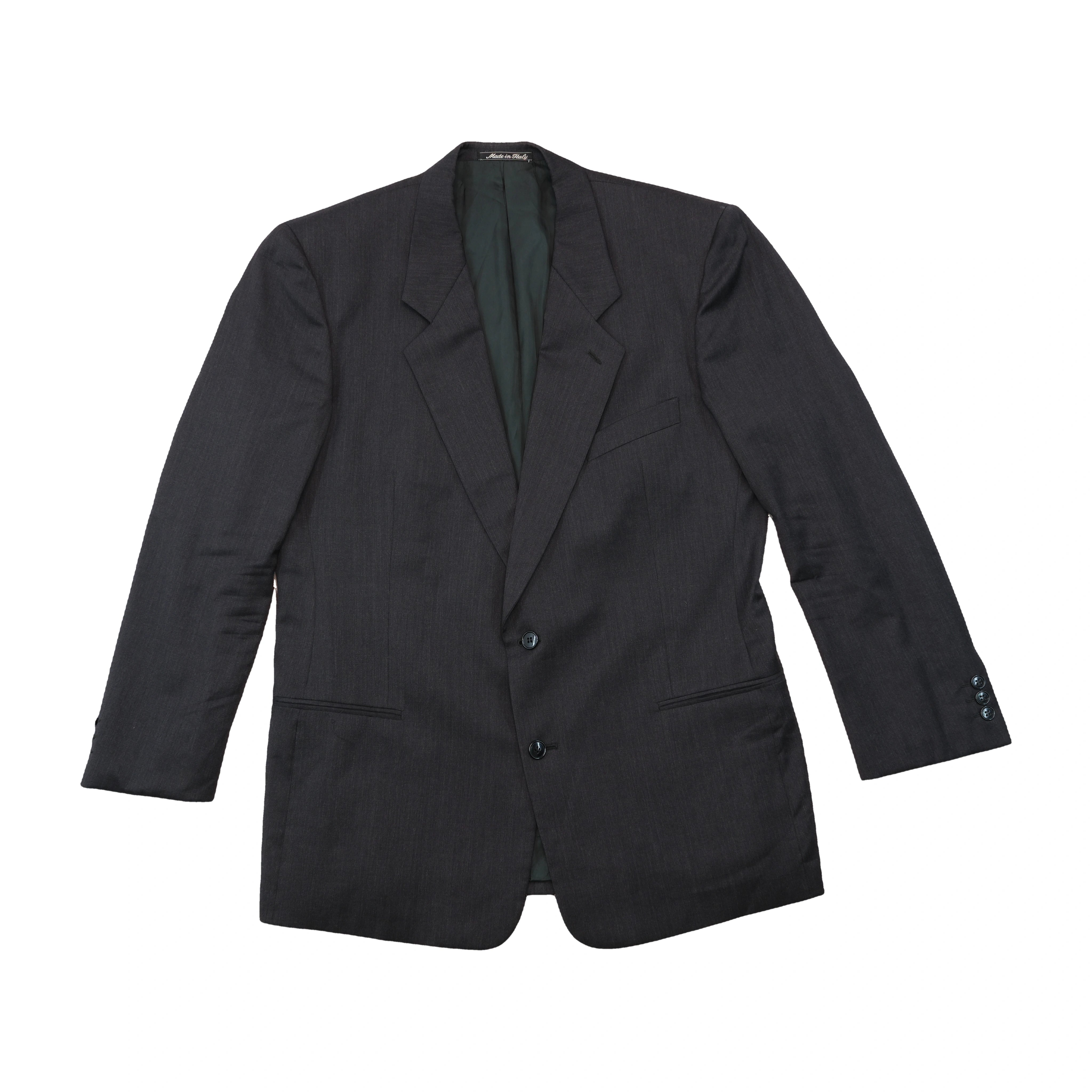 Blazer Dolce & Gabbana cinzento de Dois Botões em Mistura de Lã