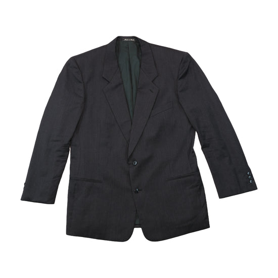 Dolce & Gabbana Gray Two Button Wool Blend Blazer