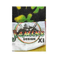 Vintage Bob Marley Reggae Allover Print Short Sleeve Shirt