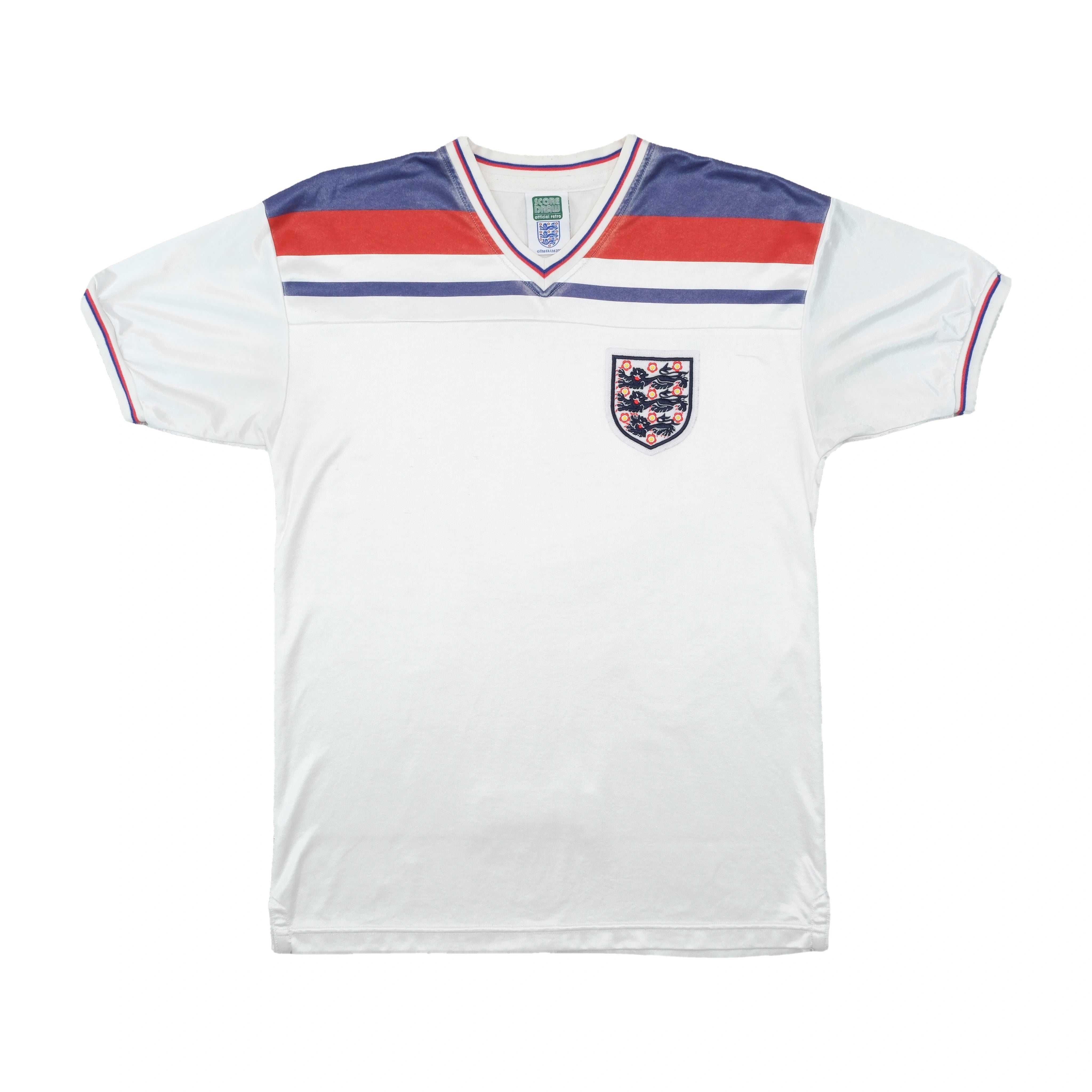 Score Retro Striped V-Neck Graphic Chest Pocket T-shirt