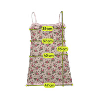 Moschino Lingerie Floral Embroidered Mesh Lace Trim Tank Top