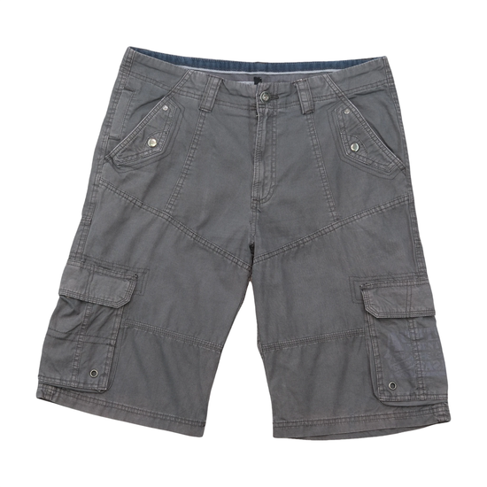 Utility Paneled Cotton Cargo Shorts