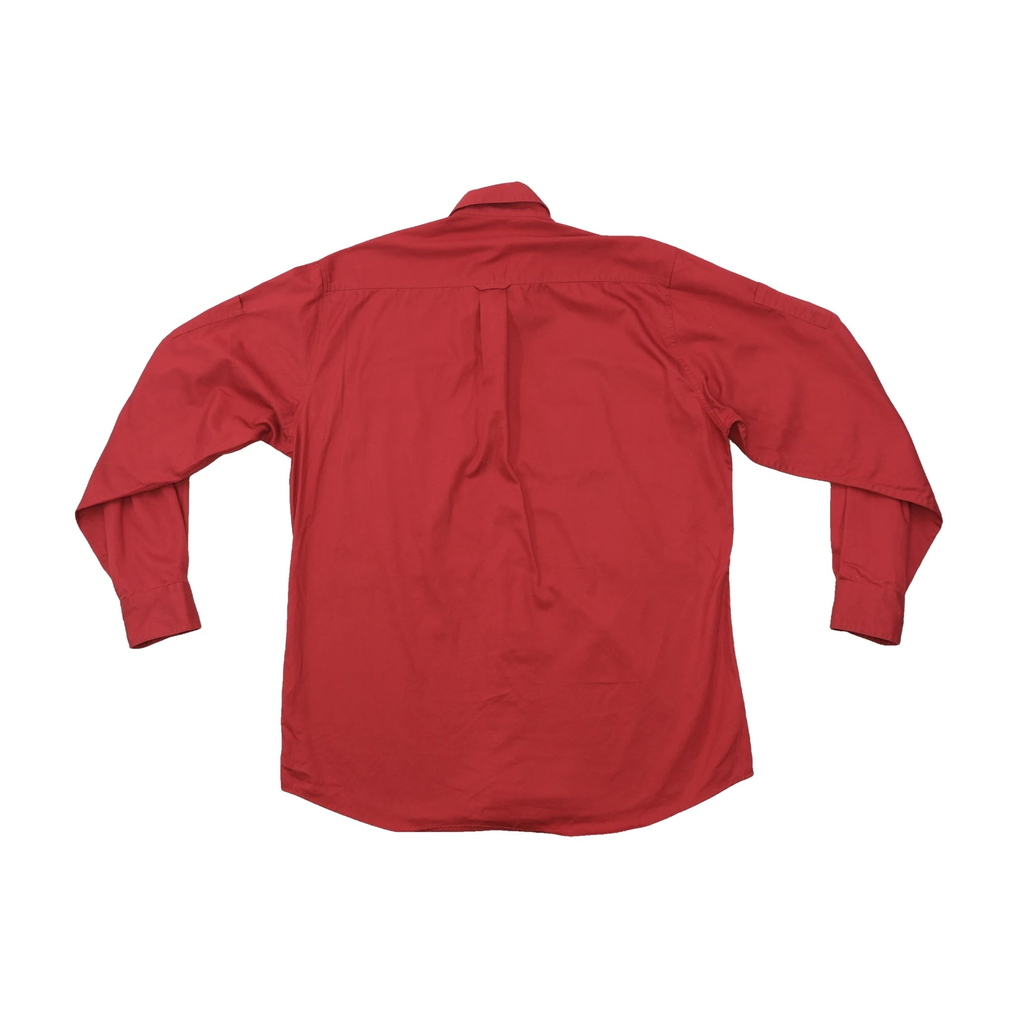 Walbusch Red Multi-Pocket Utility Button-Up Shirt