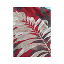 Red Tropical Leaf Print Spaghetti Strap Maxi Dress