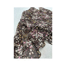 Silk Floral Handkerchief Halter Tank Top