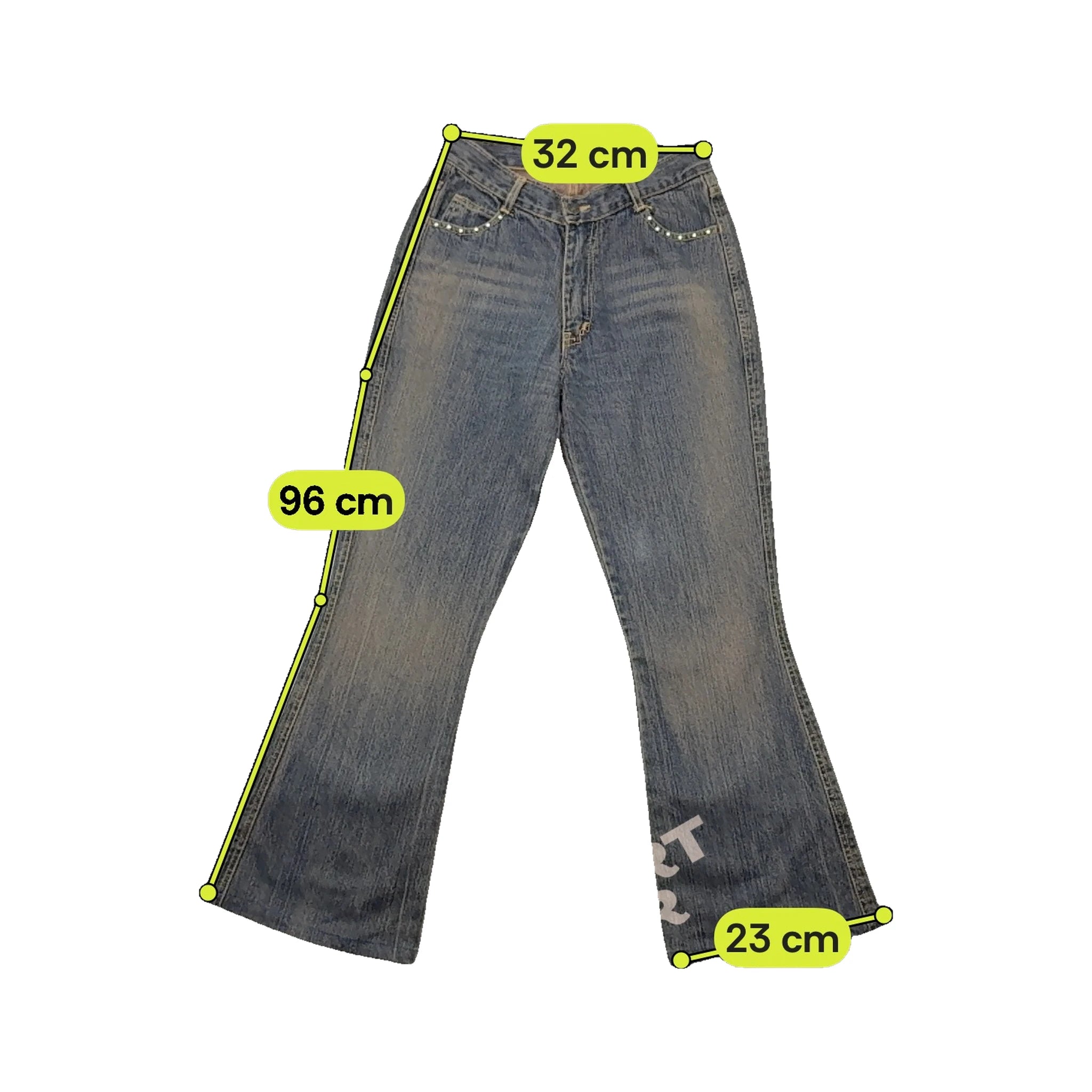 Lucy Studded Flared Denim Jeans