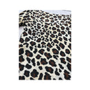 Leopard Print Sheer Mesh Long Sleeve Blouse