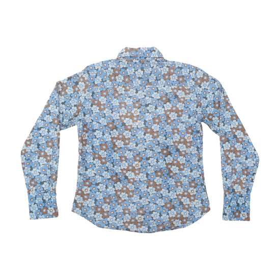 Angelo Di Nepi Floral Print Button Up Shirt