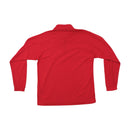 Camisola Polar Think Pink vermelha com Meio Fecho