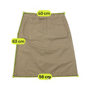 Diesel Beige Logo Embroidered Midi Skirt