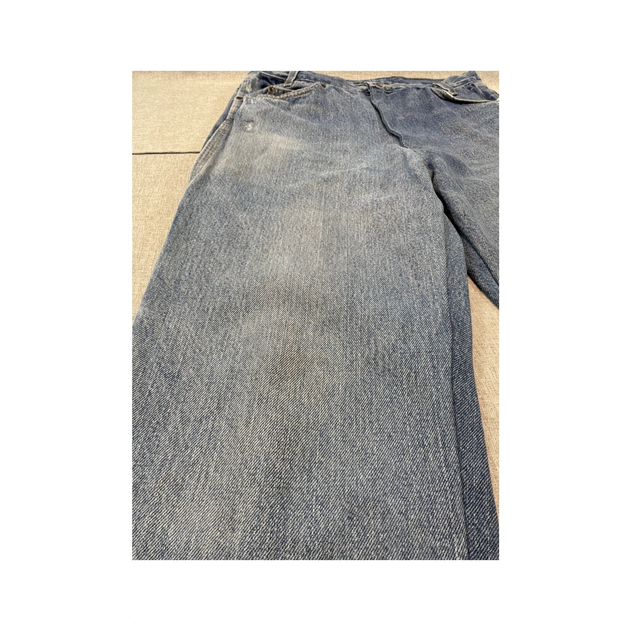 Calças de ganga de carpinteiro Dickies vintage de Lavagem Clara