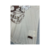 Blusa Phard Y2K em Mistura de Lã de Manga de Sino com estampado floral