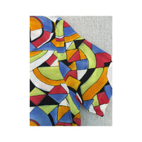 United Colors of Benetton Multicolor Geometric Print Short Sleeve Button Up Shirt