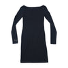 Miss Sixty Collection Rhinestone Script Long Sleeve Bodycon Dress