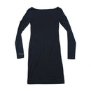 Miss Sixty Collection Rhinestone Script Long Sleeve Bodycon Dress