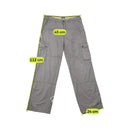 Infinity Man Gray Cotton Utility Cargo Pants