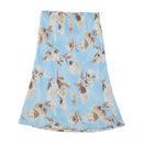Esisto Blue Floral Bias Cut Midi Skirt