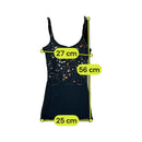 Y2K Black Sequin Cami Tank Top