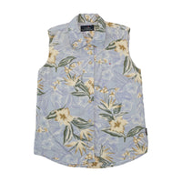 Canadian Sports & Fishing Floral Sleeveless Button-Up Shirt