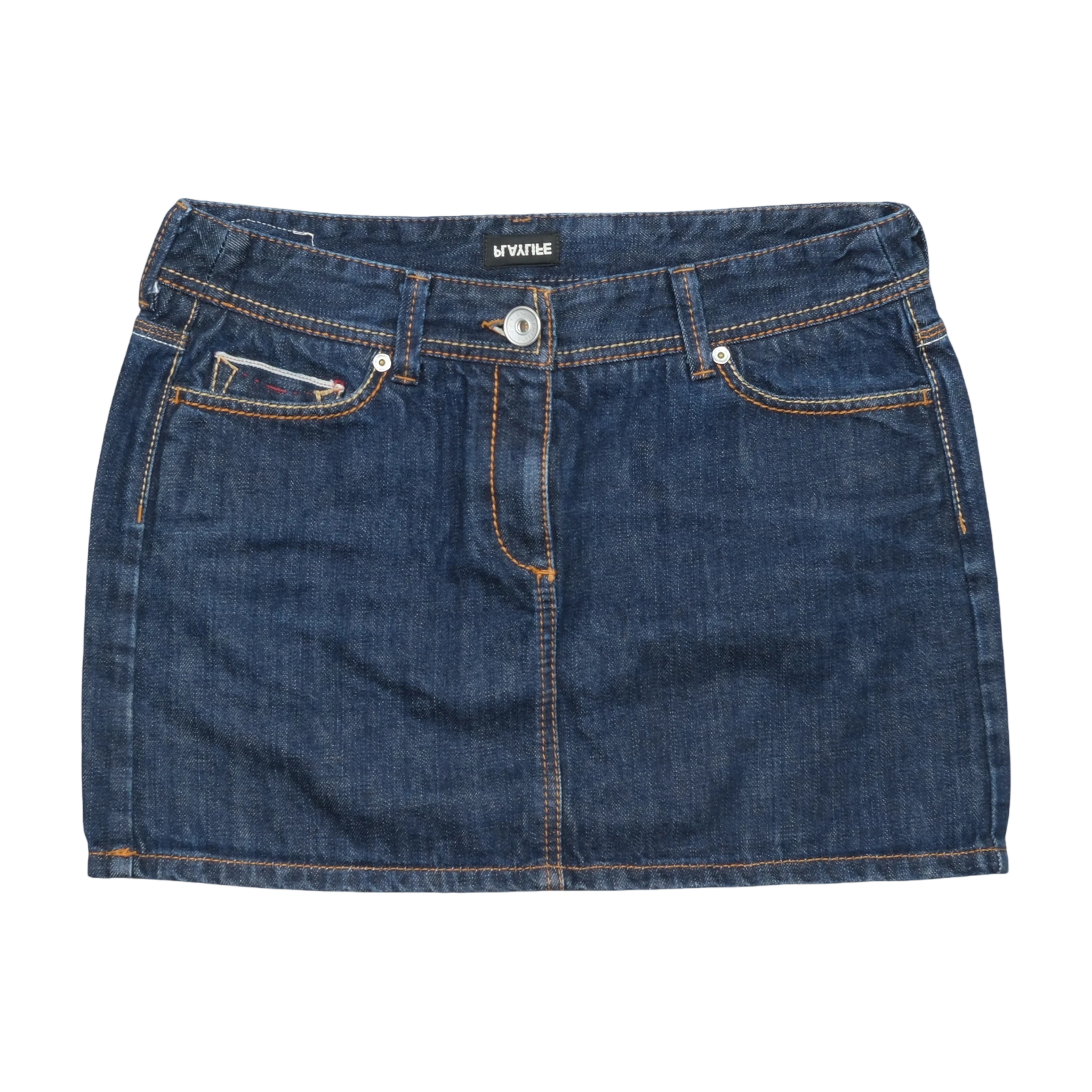 Playlife Dark Wash Denim Mini Skirt