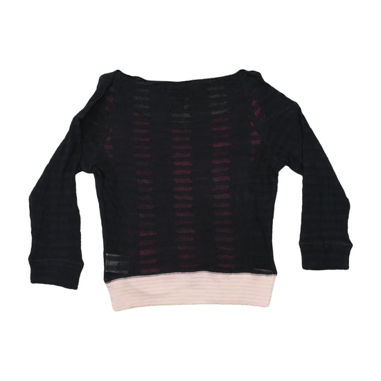 Custo Barcelona Graphic Sheer Panel Long Sleeve T-shirt
