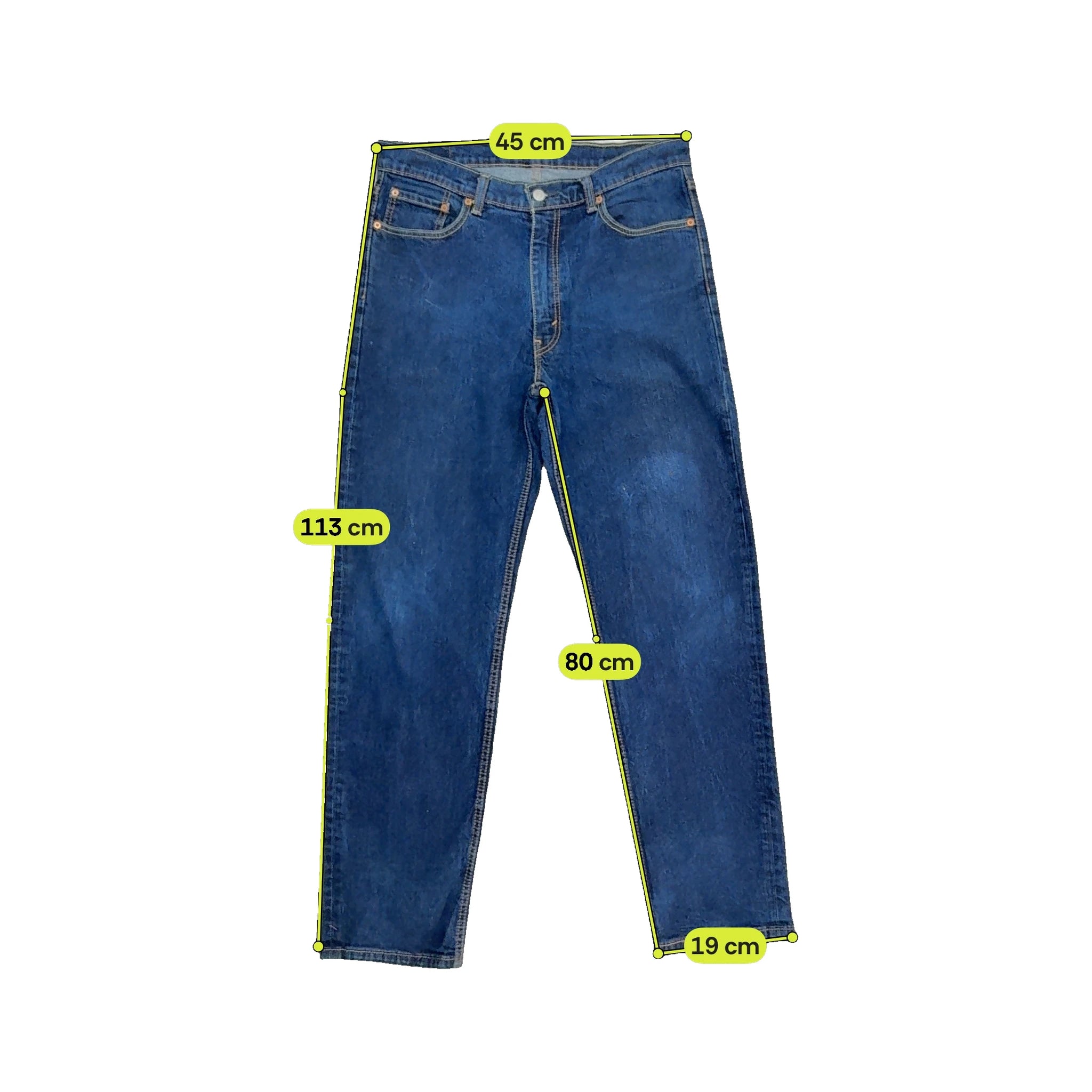 Levi Strauss & Co. Vintage Blue Distressed Straight Leg Jeans