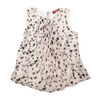 Max Mara Studio Sleeveless Animal Print Silk Blouse Top