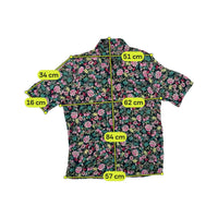 Floral Print Short Sleeve Button Up Shirt
