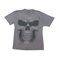 Spiral Direct Gothic Skull Graphic Cotton Shirt