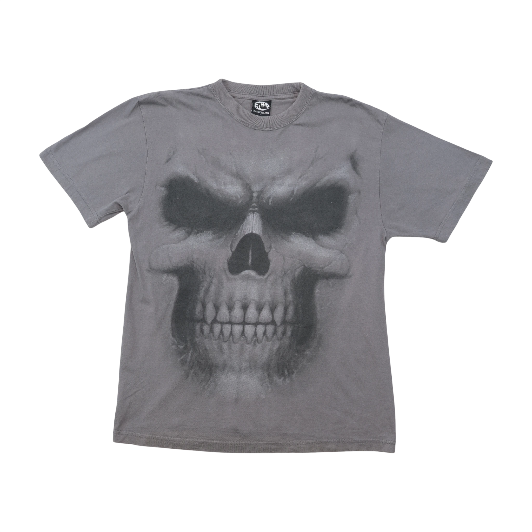 Spiral Direct Gothic Skull Graphic Cotton Shirt