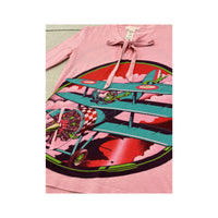 Custo Graphic Tie Neck Cotton Long Sleeve T-shirt (Repriced)