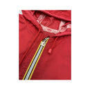 Corta-Vento com capuz K-Way vermelho em Poliamida