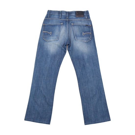 G-Star Faded Straight Leg Cotton Jeans