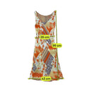 Vintage Floral Patchwork Print Sleeveless Dress