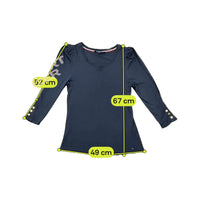 Tommy Hilfiger Puff Shoulder Scoop Neck Shirt