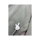 Think Pink Vintage Light Gray Quarter Zip Fleece