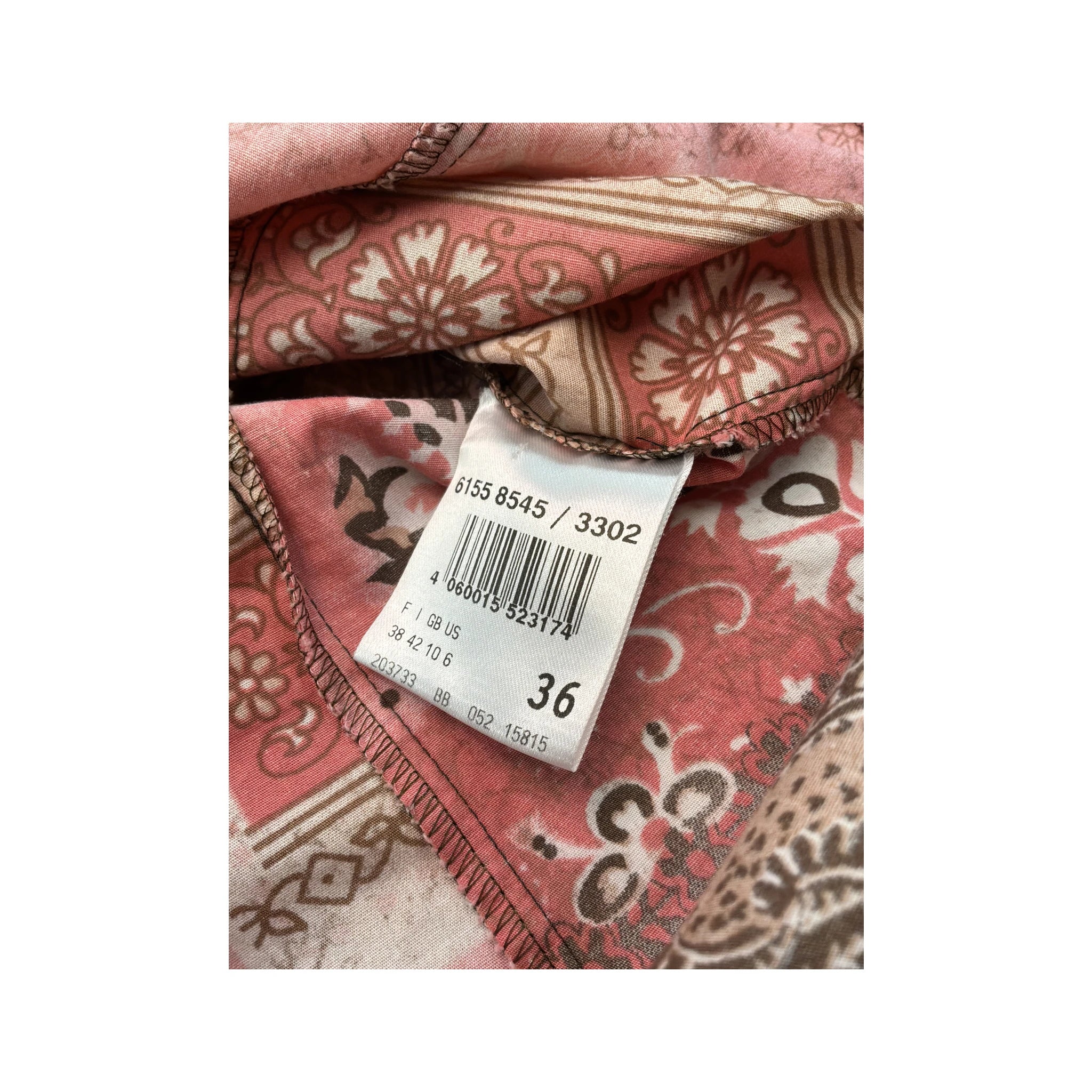 Patchwork Paisley Cotton Button Up Shirt