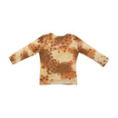 T-shirt Mad People Italia com decote em V Profundo e estampado de Leopardo