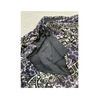 Abstract Tribal Leopard Print Midi Wrap Skirt