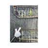 Last Girl Distressed Denim Mini Skirt