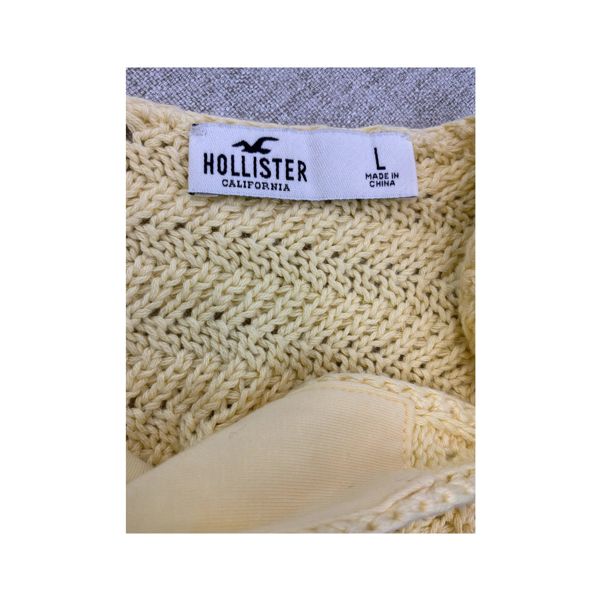 Hollister Crochet Knit Ruched Tie Bralette Shirt
