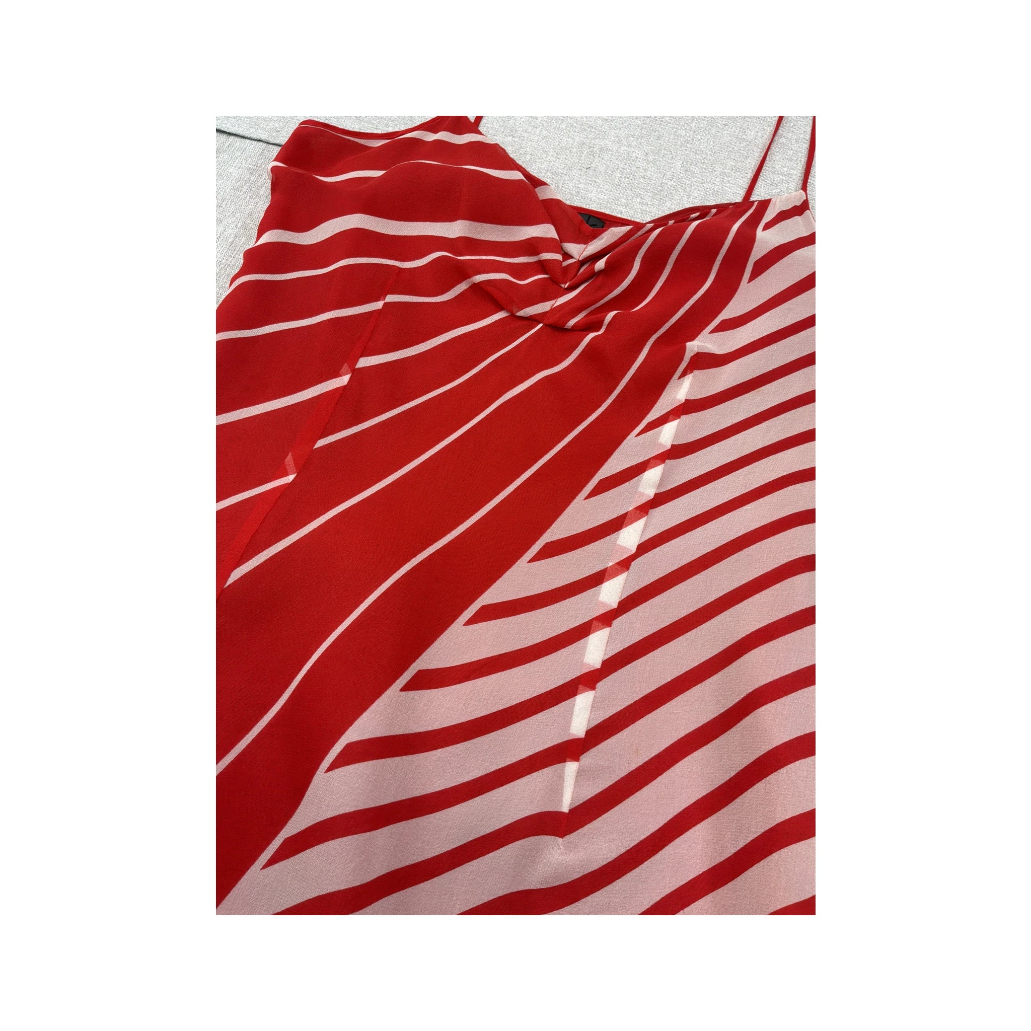 MK Kaska Striped Silk Slip Dress