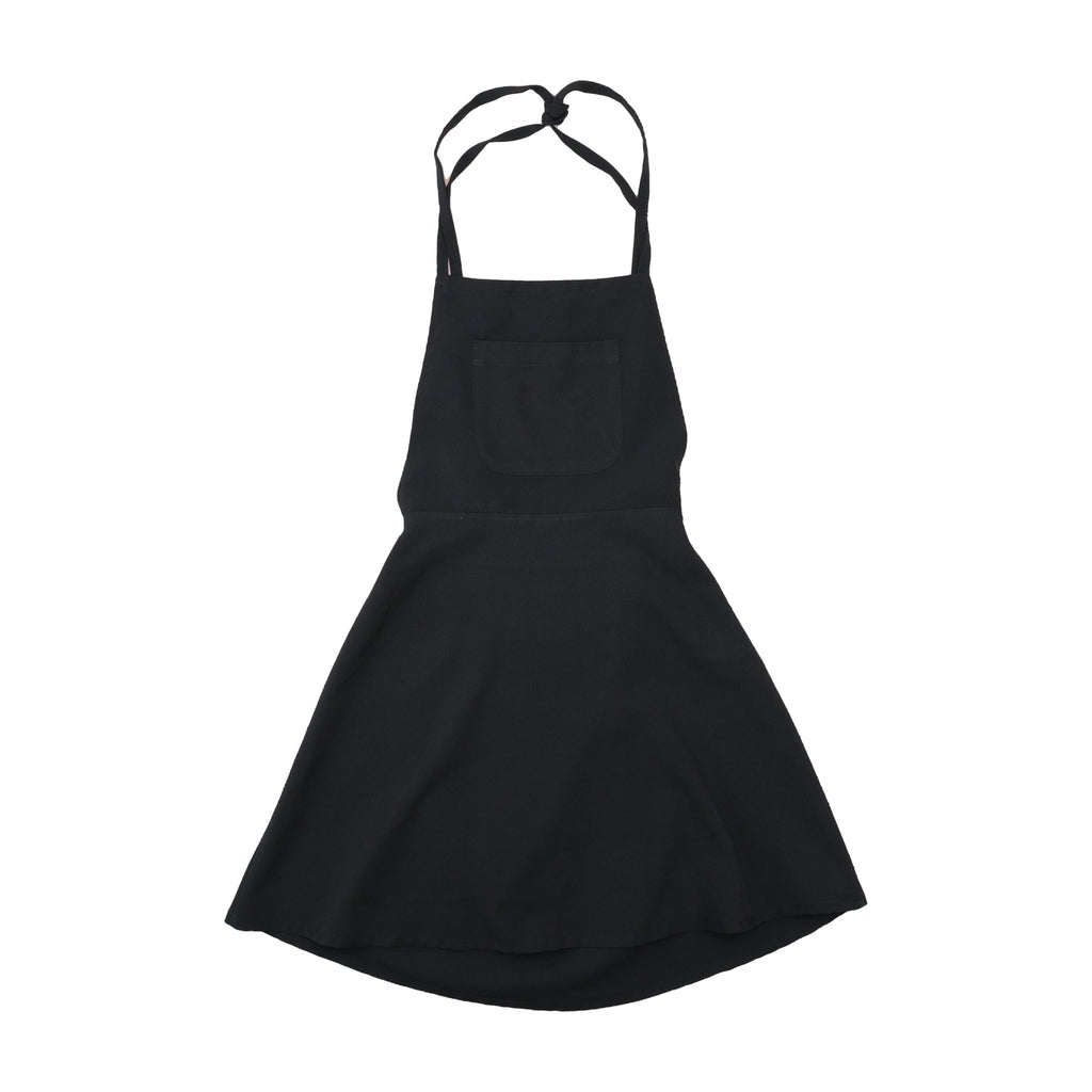 Jennyfer Black Tie-Back Pinafore Dress with Pocket