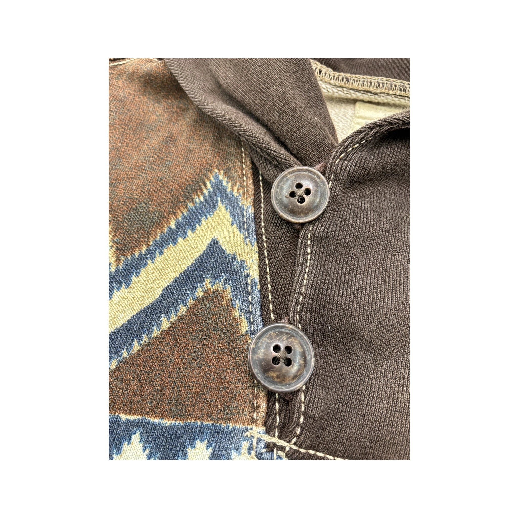 Camisola Denim & Supply Ralph Lauren em algodão com gola Xaile e estampado Southwestern