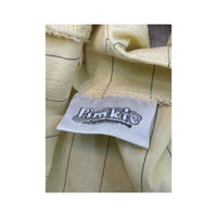Pimkie Yellow Pinstripe Halter Tank Top