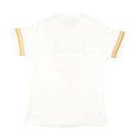 Nike Vintage Embroidered Logo Striped Sleeve Cotton Shirt