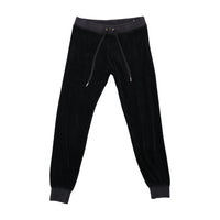 Juicy Couture Black Velour Jogger Pants