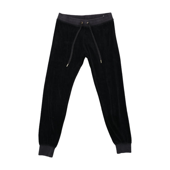 Juicy Couture Black Velour Jogger Pants