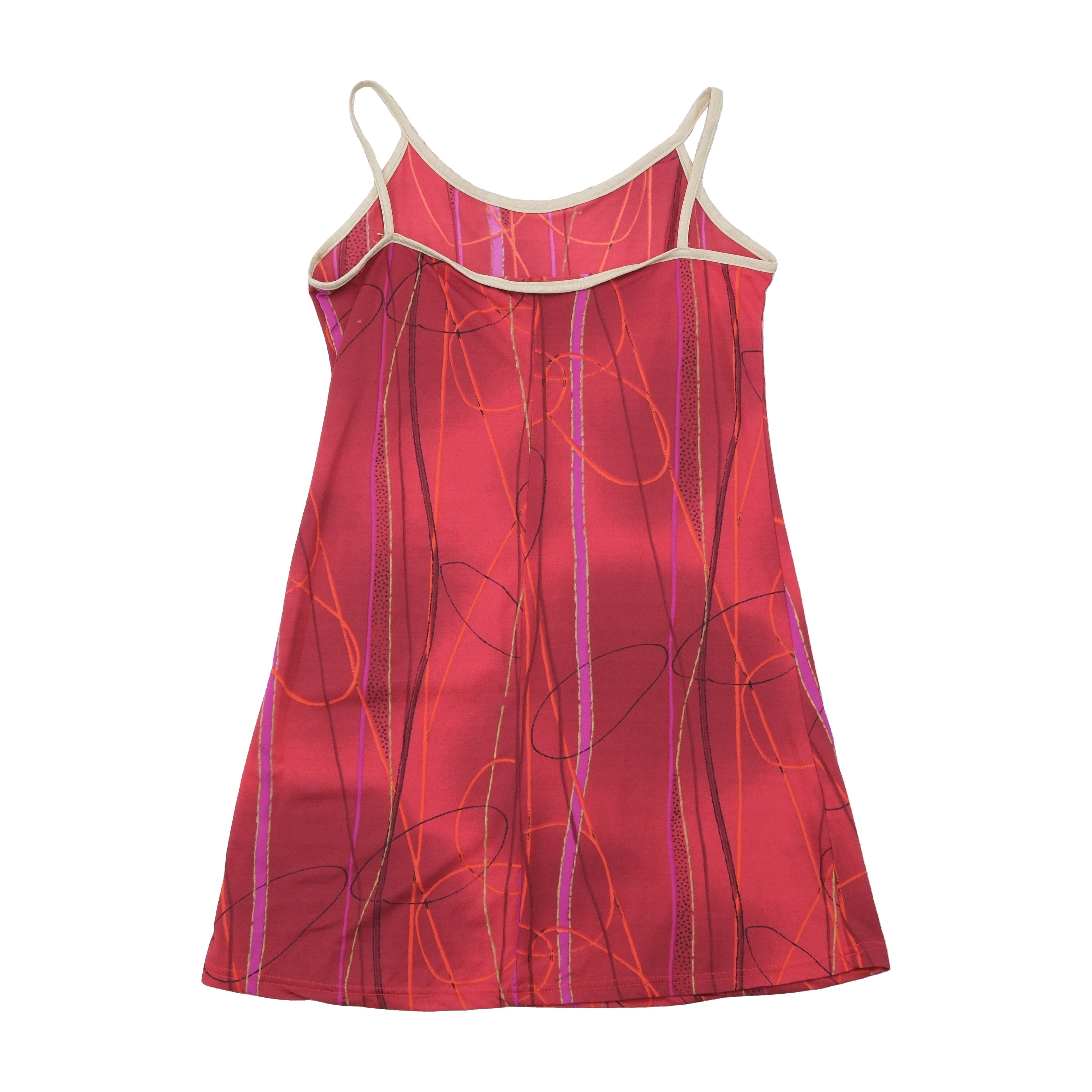 Abstract Print Spaghetti Strap Tank Top