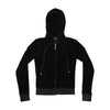 Juicy Couture Black Velour Zip Up Hoodie